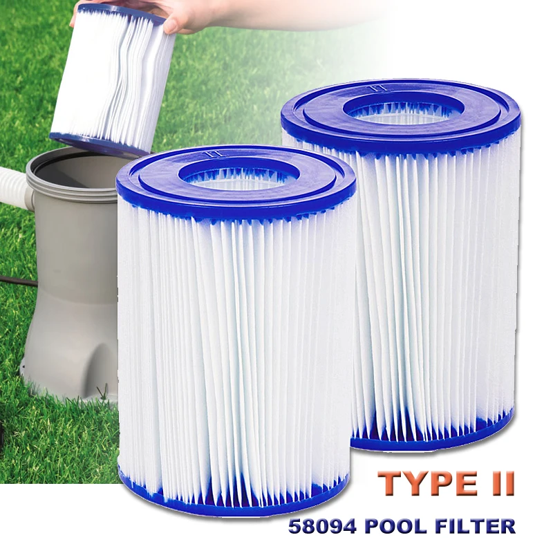 Swimming Pool Filter Cartridges 58094 2pcs Pack Washable | Спорт и развлечения