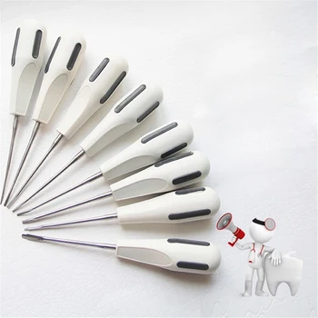 

8Pcs Stainless Steel Dental Elevator Curved Root Minimally Invasive Tooth Extraction Dentistry Lab Dentist Equipment Tools