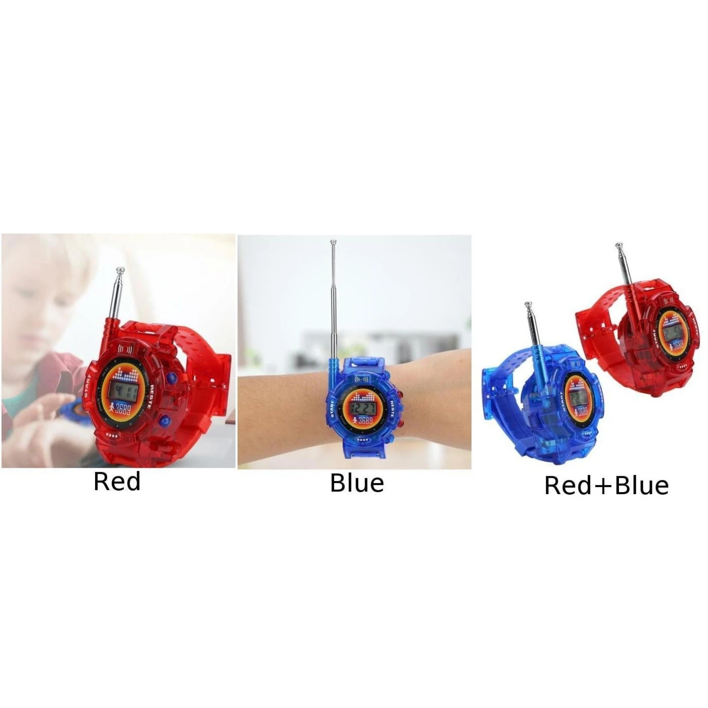2pcs Children Kids Watch Toy Outdoor Walkie Talkie Set Multi function 50 150M Intercom Toy Outdoor 4