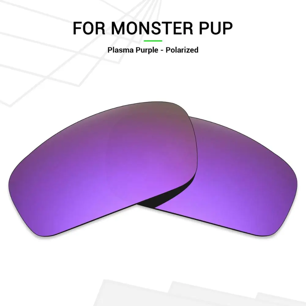 Mryok поляризованные Сменные линзы для солнцезащитных очков Оукли Монстр пуп плазменный фиолетовый