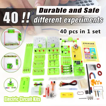 

Kicute DIY Electric Circuit Kit Physics Experiments Electromagnetic Science Experiment for Student Children Teaching Supplies