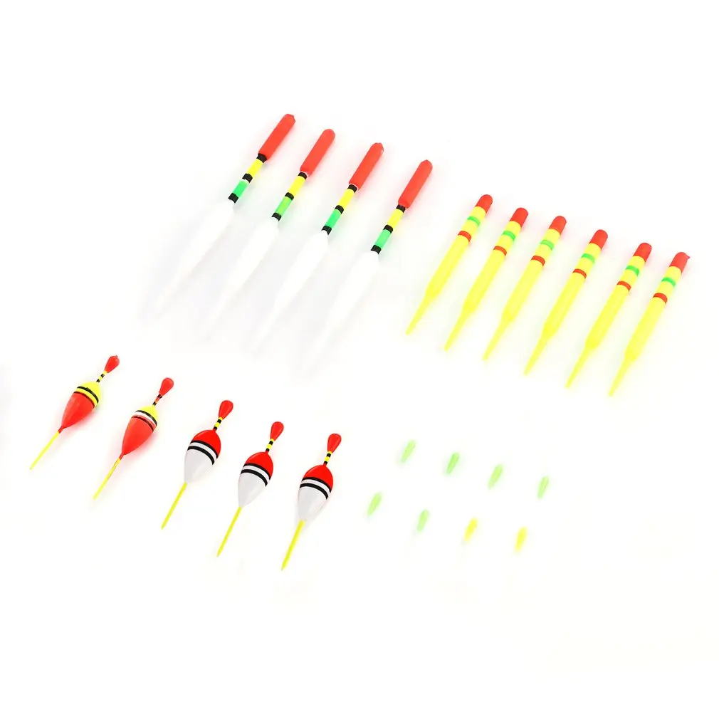 

Fishing Float 15pcs/set Assorted Sizes Lot Fishing Lure Floats Bobbers Slip Drift Tube Indicator Fishing Accessory Tool