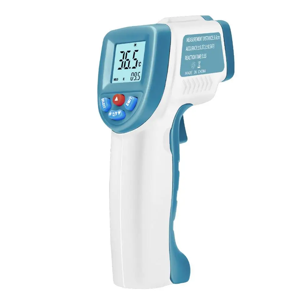 

Multifunction Baby Adult Non-contact Forehead Digital Infared Thermometer with LCD Backlight Ear Body Thermometer Gun