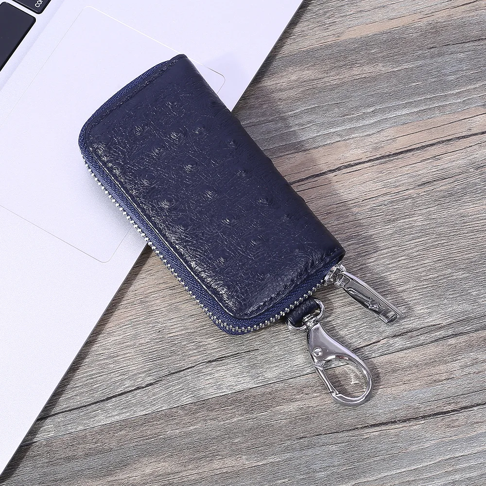 

Fashion Men Ostrich Grain Car Key Waist Hanging Universal Large-Capacity Key Manufacturers 2019 New Style