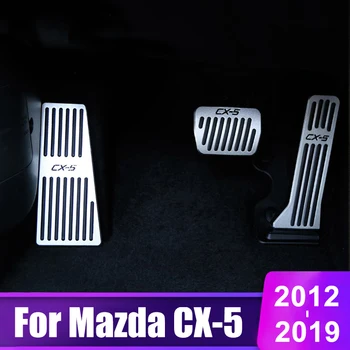 

Car Accelerator Gas Pedal Brake Pedal Footrest Pedal Plate Cover AT For Mazda CX5 CX-5 CX 5 2013 2014 2015 2016 2017 2018 2019
