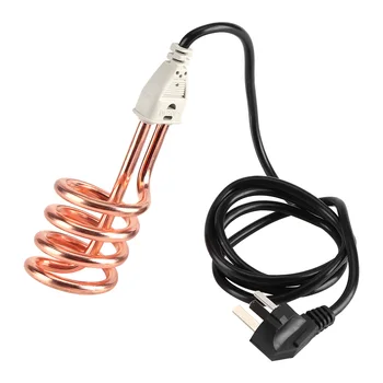 安い 2500 220ワット220vの水ヒーター浸漬電気ヒーターボイラー水加熱要素トラベルホーム浴室使用