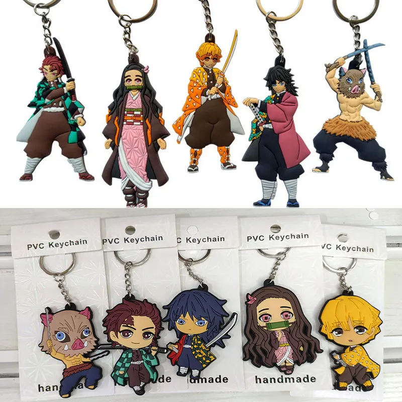 Акриловый аниме Demon Slayer брелок милый бринко клинок призрака Kamado Tanjirou Косплей