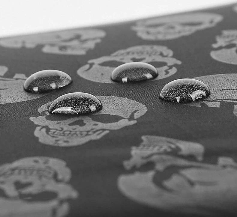 QMJHVX Fully Automatic Skull Umbrella Handle Tri-fold Color Glue Umbrellas Glassfiber Business Umbrella Parasol parapluie
