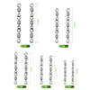 DNDYUJU 10/30/50PCS Size2-10 Three Joint Fishing Rolling Swivels Connector Fishing Tackle Fishing Hook Solid Rings Connector ► Photo 3/6
