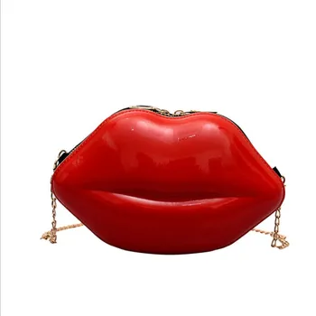 

In the summer of 2020 the new web celebrity fashion red lip single shoulder bag fashion handbags in Europe and America girls inc