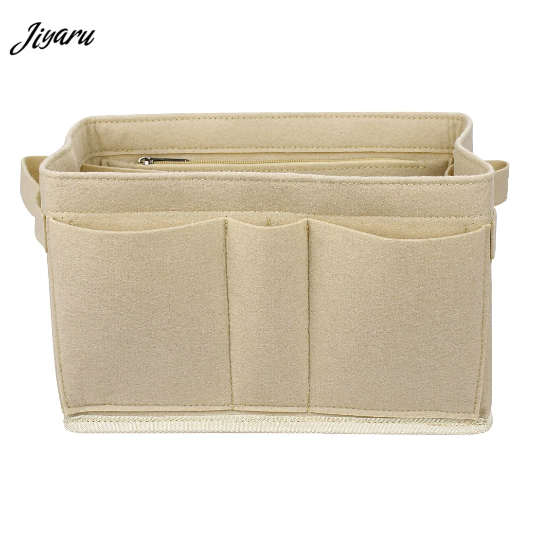

New 2019 Felt Cosmetic Bag organizer Insert Bag For Handbag Portable Make up Organizer Suitable For Neverfull Travel Inner Purse