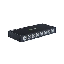 

New AIMOS 8 Ports USB Synchronizer USB Keyboard Mouse Synchronization Controller KVM Switcher Metal Shell Plug and Play