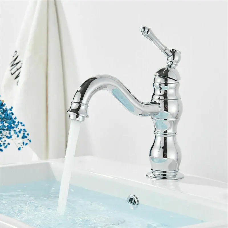 

Bathroom Faucets Basin Faucets Polished Chrome Silver Faucet Bathroom Hand Shower Hot Cold Mxier Water Tap