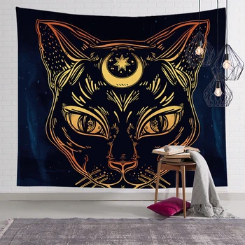 

Retro Printing Home Decor Wall Tapestry Multi Sizes Soft Polyester Wall Decorative Cloth Live Broadcast Background Tapestry