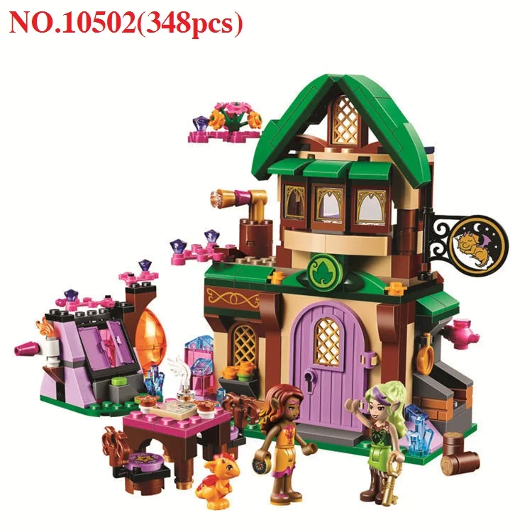 348 шт. Bela 10502 Diy Elves The Starlight Inn наборы minis строительные блоки кирпичные игрушки для