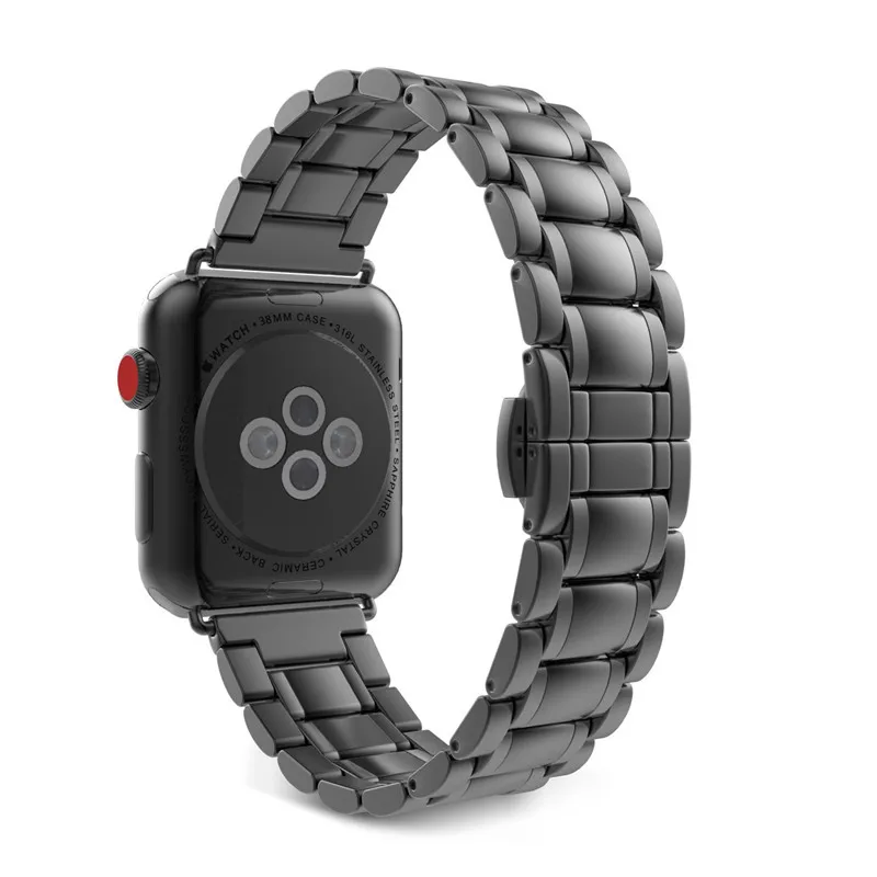 Браслет со звеньями ремешок для Apple watch 5 лент Ремешки наручных часов iWatch Seires 1 2 3 4 44