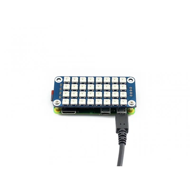 Ʈ ÷ RGB LED ,  , ÷Ǯ ÷, 4x8 RGB LED (WS2812B),   256 , 24 Ʈ Ʈ ÷, 800Kbps