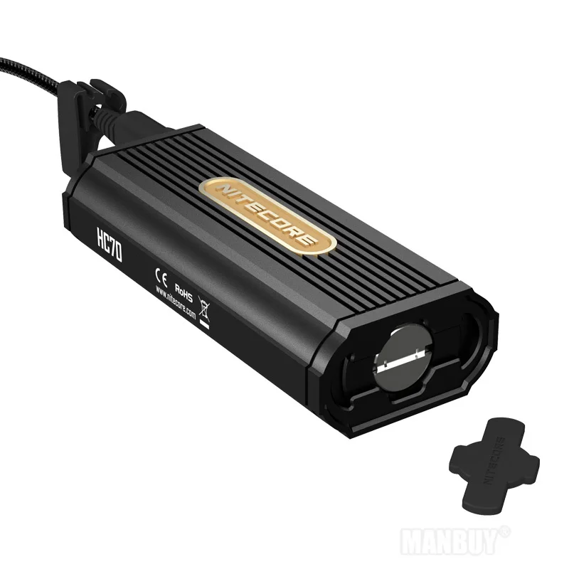 2020 Nitecore Новый HC70 1000LMs перезаряжаемый налобный фонарь для пещер 2x18650 Внешний