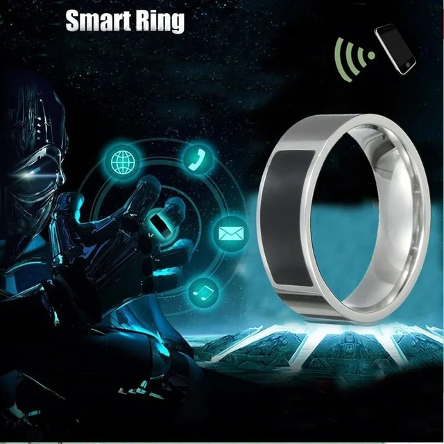 Anillo inteligente negro para hombre y mujer, accesorio Digital a prueba de  agua, Control de dedo inteligente, NFC, regalo de fiesta, parejas, 2021 -  AliExpress