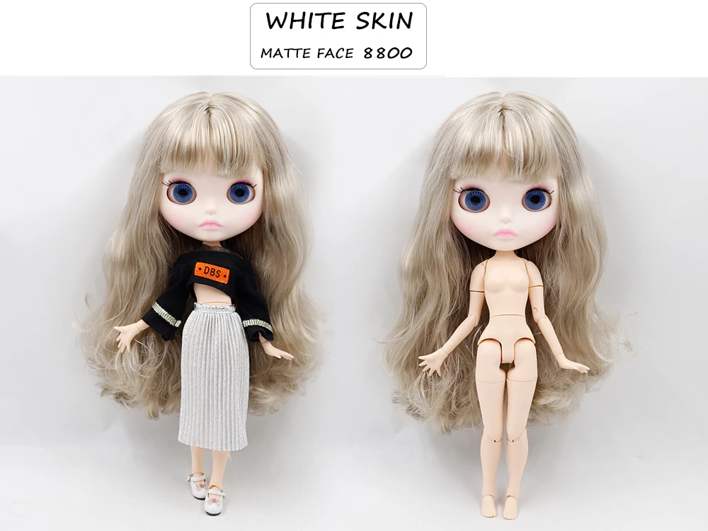 ICY DBS Blyth doll joint body white skin black skin dark skin DIY Make up special price give hand set AB girl gift moana doll