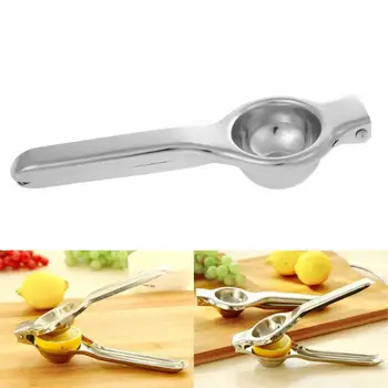 

Household Manual Lemon Squeezer Stainless Steel Juice Orange Fruit Press Clamp Fashionable for Home Bar Camping Barbecue