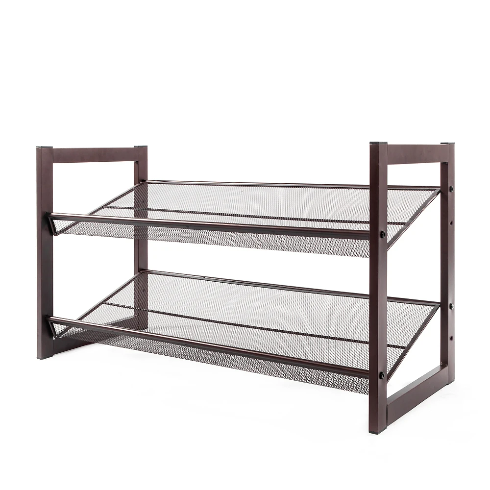 

Shoe Rack 2-layer Iron Oblique Plane Chromeplate[US-W]