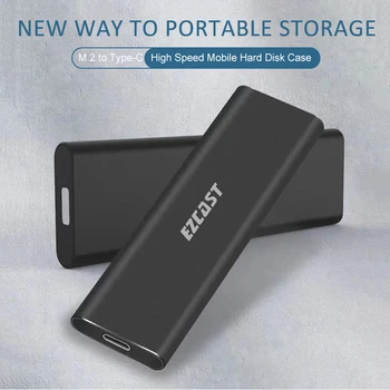 

M2 SSD Hard Case NVME PCIe Enclosure M.2 to USB Type C 3.1 GEN2 M Key Adapter USB-C External SSD Solid State Drive Box