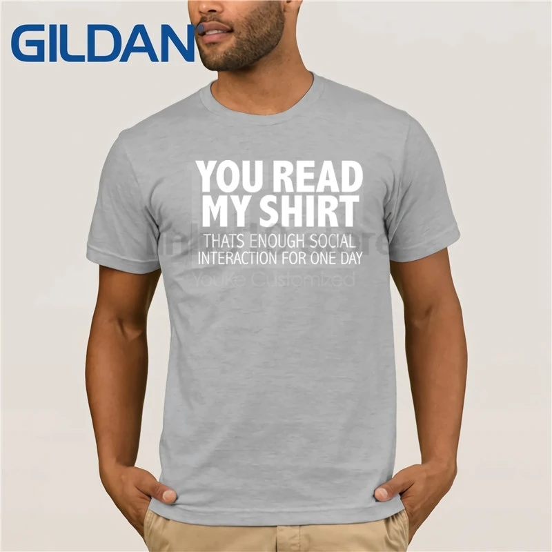 

Read My Shirt Enough Social Interaction t-shirt Introvert t-shirt