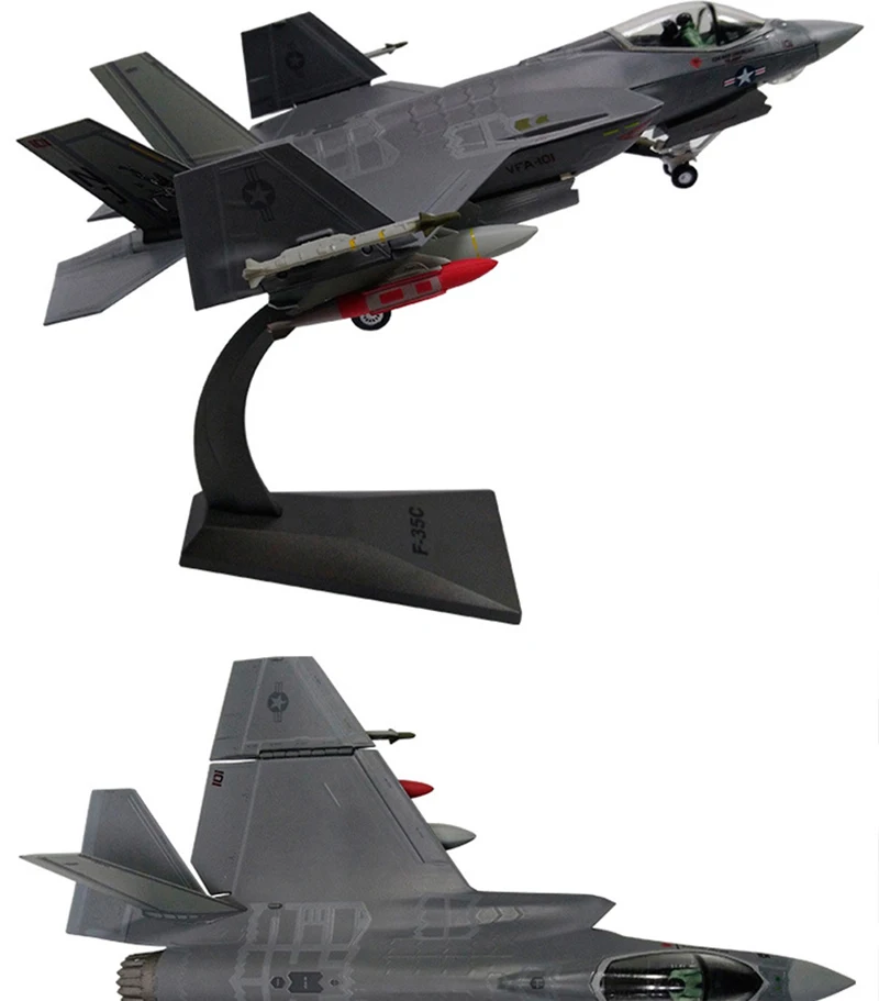 1/72 масштаб сплав самолета F-35 ВВС США F35A F35B F35C Lightning II Объединенный истребитель-бомбардировщик детские игрушки подарок для детей