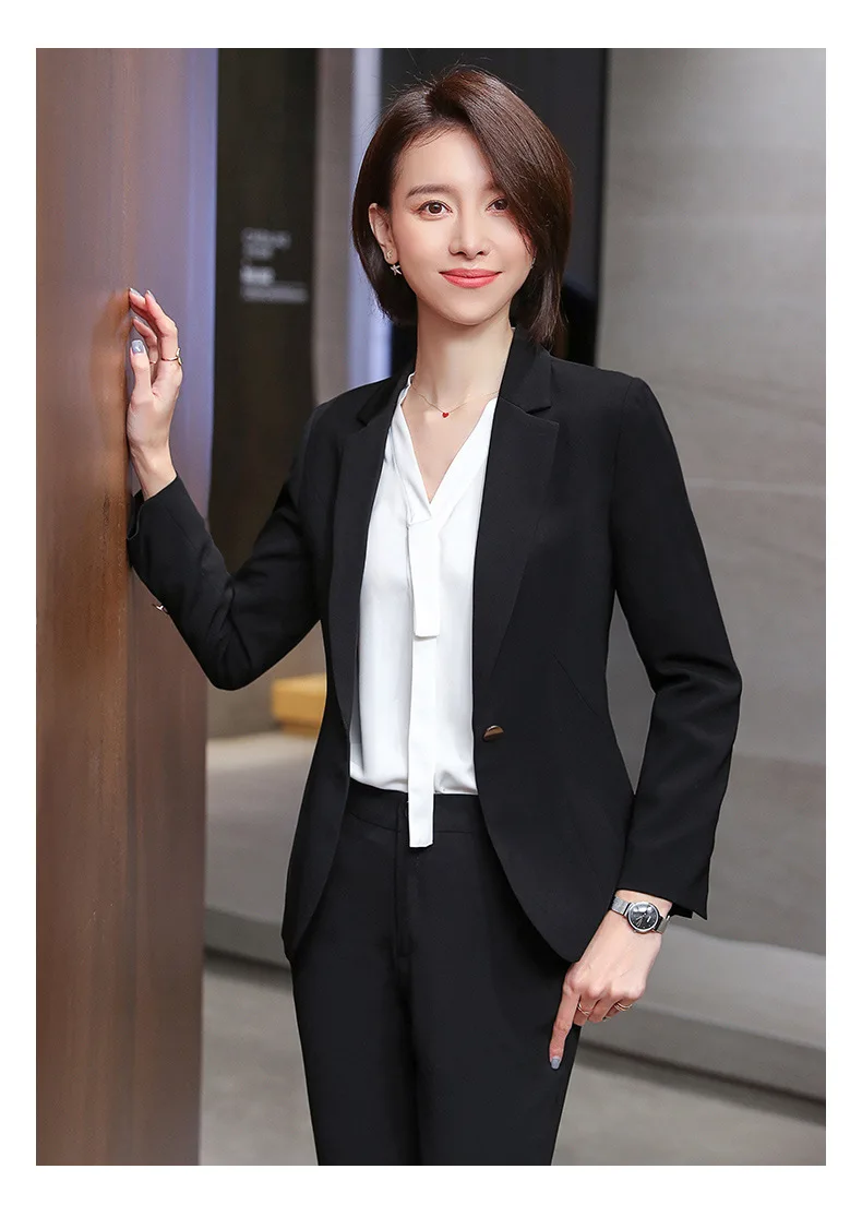 Business Suit WOMEN'S Suit Spring Clothing New Style Fashion Manager Office Suit Formal Wear Work Clothes 6925