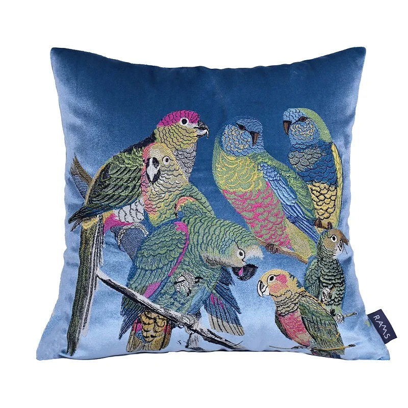 2021 Rams Embroidered Decorative Geometric Pillow Cushion Home Decor Embroidery COVER ONLY NO FILLINGS 