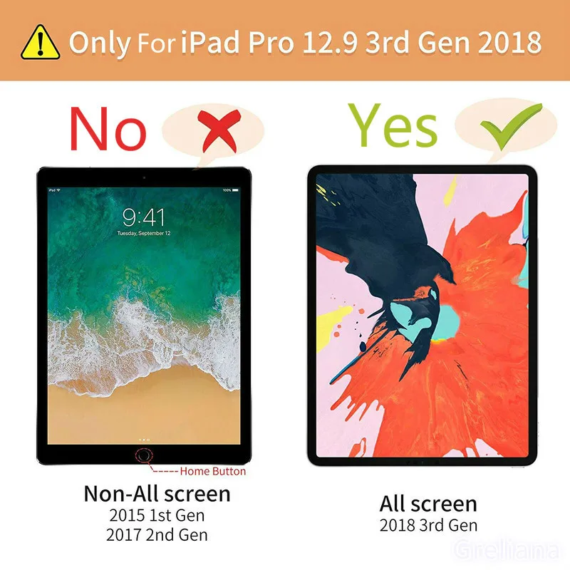 Магнитный чехол для iPad Pro 12,9, чехол из искусственной кожи для iPad 12,9 дюймов, чехол-подставка для нового iPAD 12,9, умный чехол для авто, пробуждение