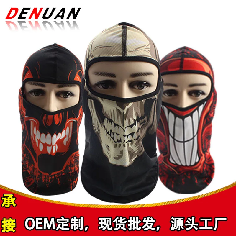 

New Style Autumn And Winter Windproof Dustproof Warm Face Mask Outdoor Sports Protection Ghosts Series Skeleton Type Cycling Mas