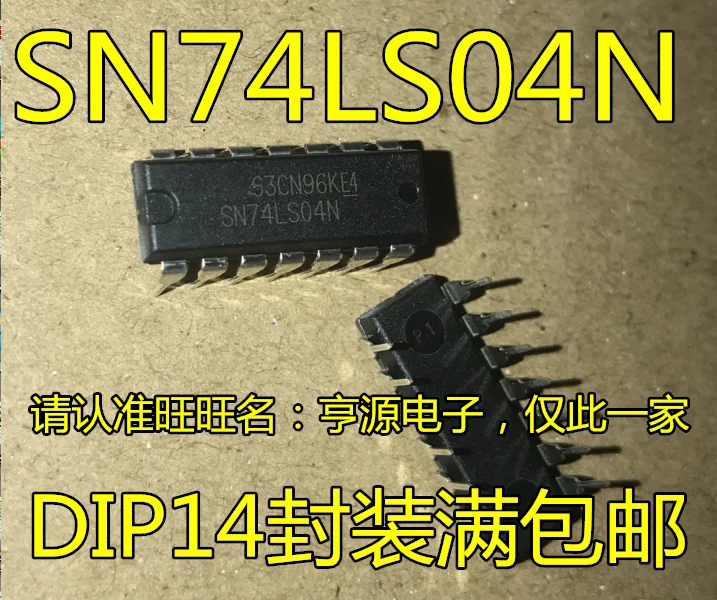 10 шт. SN74LS04N HD74LS04P 74 ls04 шесть против может быть непосредственно в DIP-14