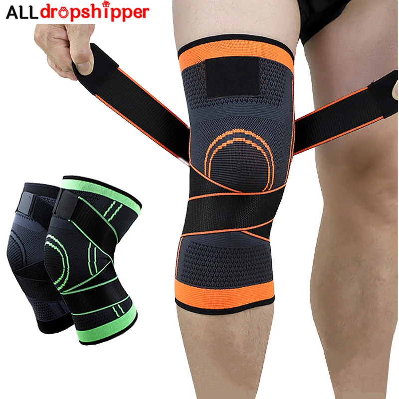 

1PCS Knee Support Protective Sports Knee Pads Breathable Bandage Knee Brace Basketball Cycling Protect Gear Fitness Cover Knee