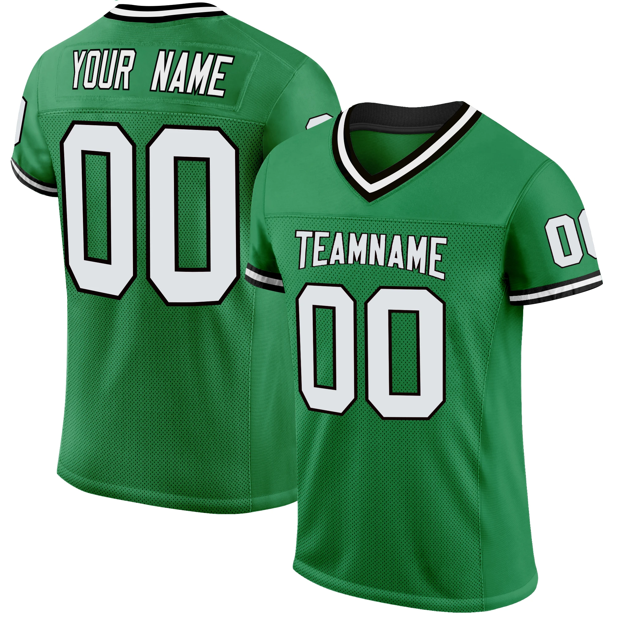 Football Jersey Sublimated Team Name/Number Personalized Design Football Game Breathable Jersey for Men/Lady/Kids