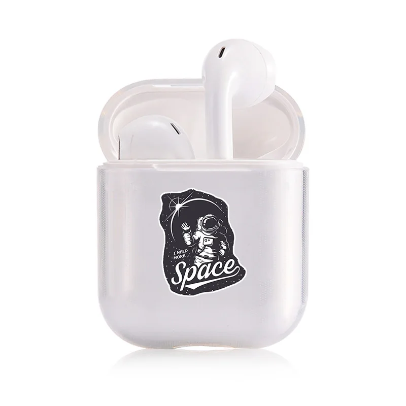 Simple Cute AirPods Case For Apple airpods Case Luxury Cartoon Hard Don't Touch Airpods Case in Bluetooth Earphone Accessories - Цвет: I01221S