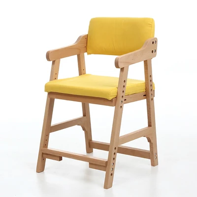 

Solid Wood Children's Learning Chair Adjustable Backrest Writing Chair Home Elementary School Students Correct Sitting Desk Stoo