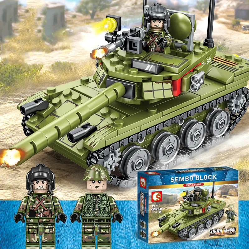 

Compatible Happy High Military Tank Fire Control Police Building Block Assembling Alpinia Oxyphylla Toys