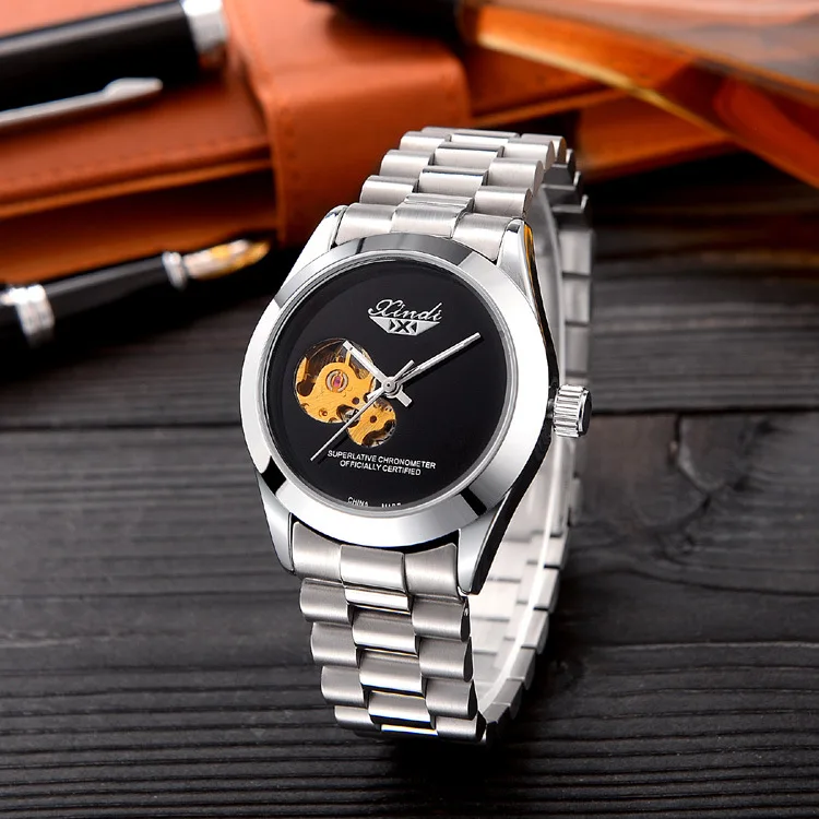 

Fashion Business Watch Men Waterproof Multi-functional Tourbillon Hollow out Fully Automatic Analog Watch