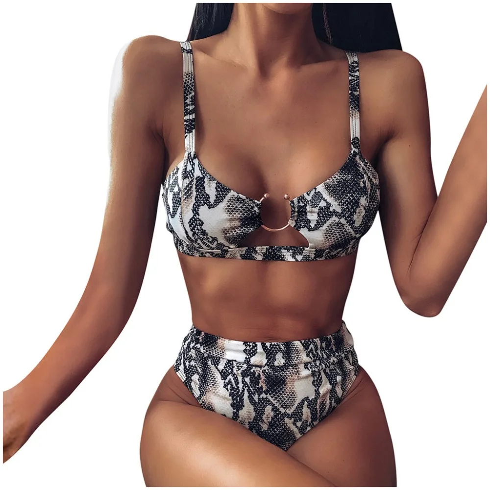 snake print bikini push up (21)