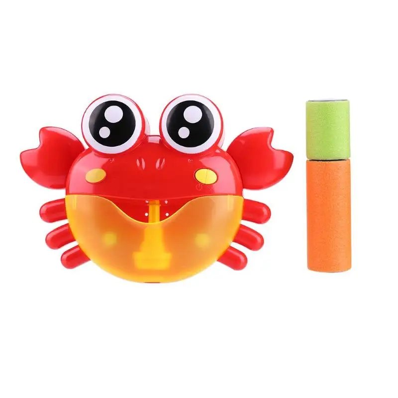 Kids Bathroom Bathtub Toys Fun Cartoon Crab Bubble Machine for Baby Bath Toy Bubble Crabs Funny Music Bath Bubble Children - Цвет: 6