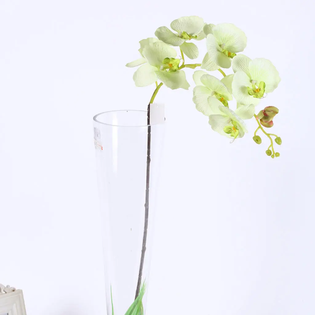 Artificial 7 Heads  Orchid Phalaenopsis Real Touch Flower Flower Decor 5 Colors