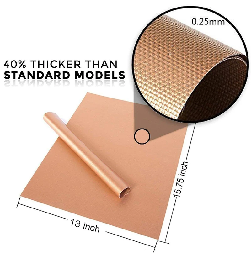 BBQ Grill Mat Non-stick Barbecue Heat-Resistant Reusable Baking Pad Meshes Easy to Clean Suitable for Gas Charcoal Electric