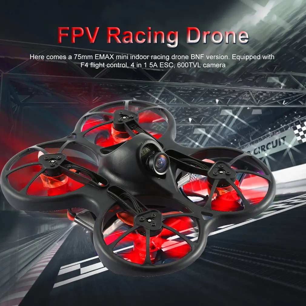 EMAX Tinyhawk S Мини Крытый FPV гоночный Дрон бесколлекторный Дрон 37CH 20 мВт 4 в 1 5A F4 Контроллер полета 600TVL камера RC Дрон