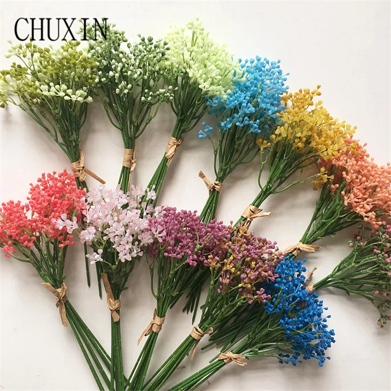 CHUXIN 8 шт./лот искусственный цветок пластиковые Гипсофилы букеты украшения дома