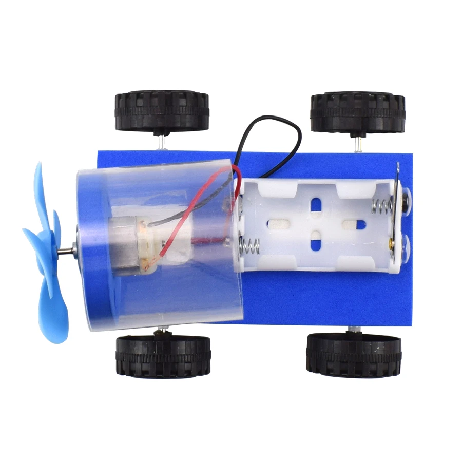 Electric DIY Air Powered Car Model Kit Science Toys for Kids Creative Physics Experiment Plastic Model Assemble Educational Toys