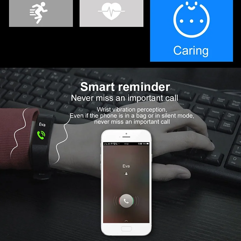 Bluetooth 4,0, умный фитнес-браслет, умный Браслет, измеритель артериального давления, пульсометр, спортивный браслет, умный браслет для iPhone