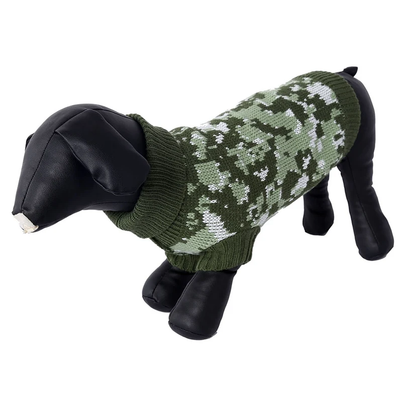 Turtleneck Knitting Dog Sweater Warm Winter Christmas Pet Clothes Puppy Cat Coat Jacket For Small Dogs Teddy Pets Apparel HOT