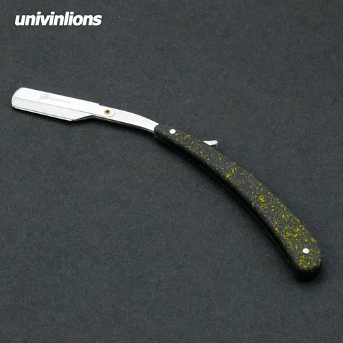 Univinlions straight plastic handle foldable sharp blade razor stick for men women barber shaving knife beard face underarm body - Цвет: B-2-B